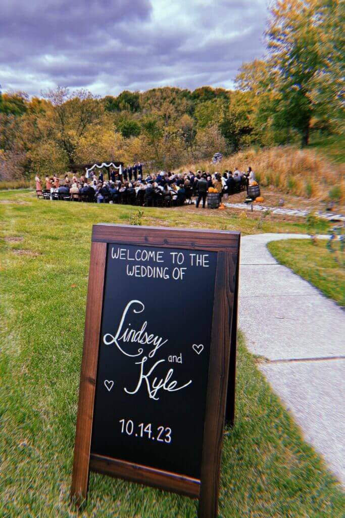 Welcome to our Wedding sign